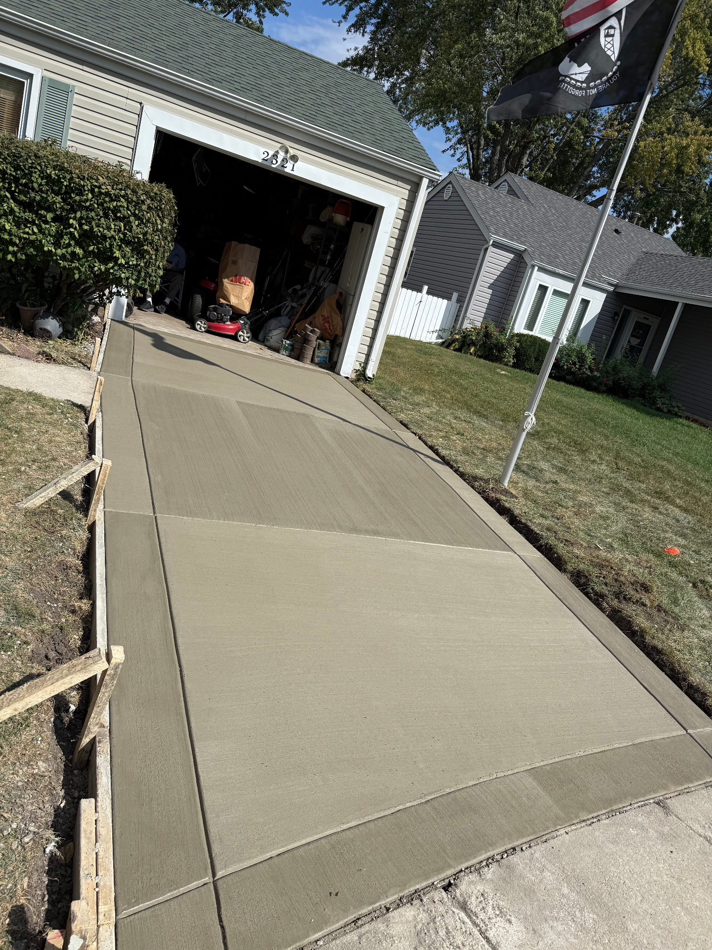 Straight Driveway Replacement