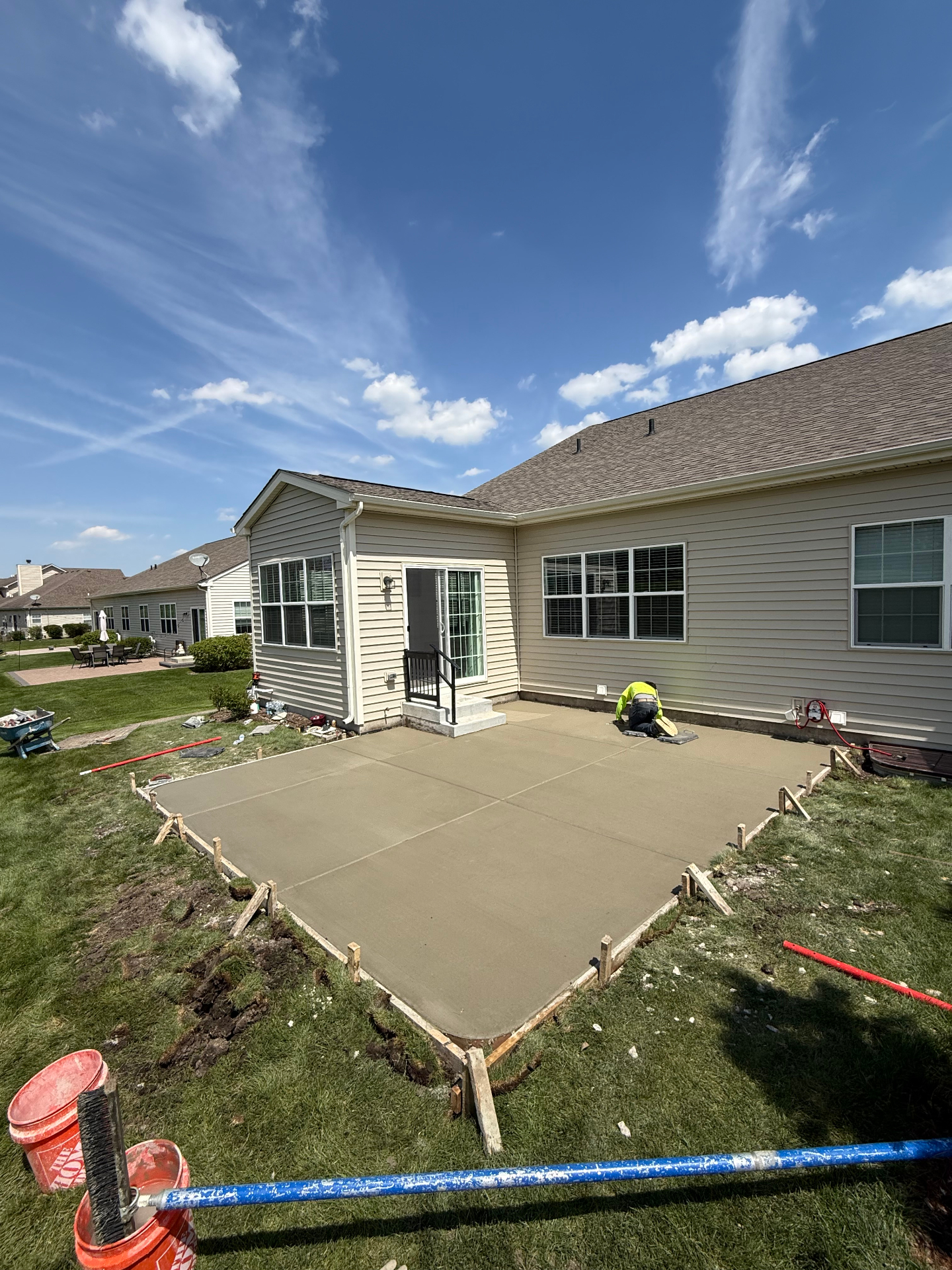 Fresh Backyard Patio Pour